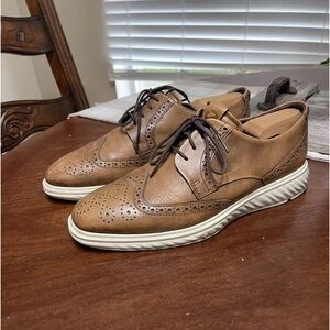 Ecco St. 1 Hybrid Lite Oxford Mens 42  8 Leather Brogue Wingtip Casual Sneakers